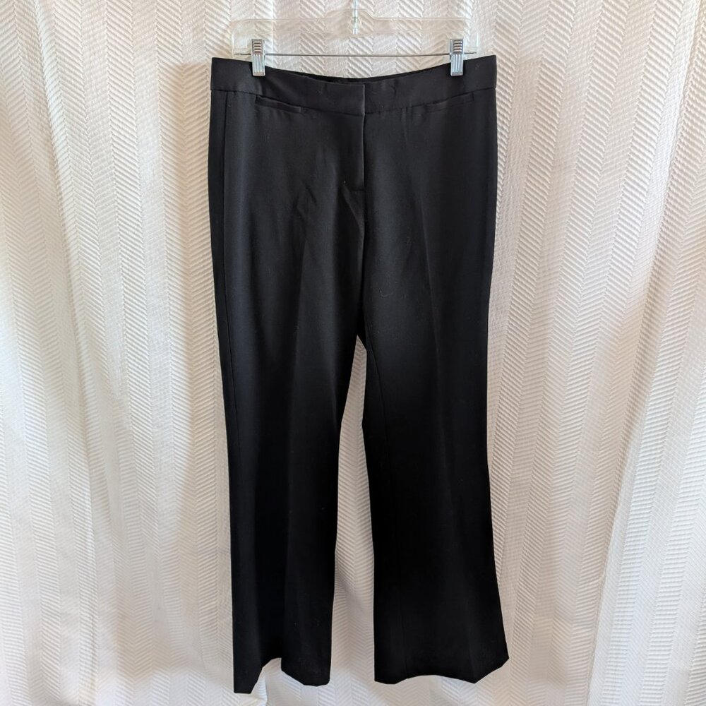 Express The Editor Pants Black Mid Rise Trousers Size 8 Y2K Career Office Corp